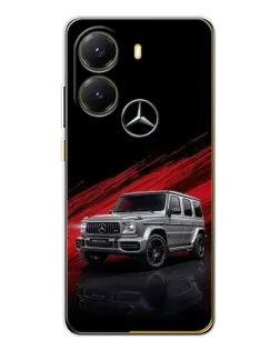 Чехол для Xiaomi POCO X7 Pro с картинкой «Mercedes G-Class красный»