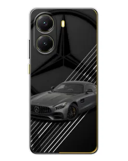 Чехол для Xiaomi POCO X7 Pro с картинкой «Mercedes AMG — графика»
