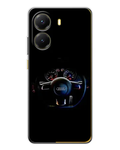 Чехол для Xiaomi POCO X7 Pro с картинкой «Салон Audi — руль»