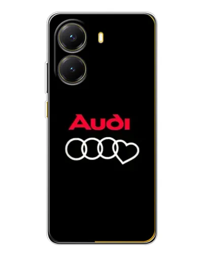 Чехол для Xiaomi POCO X7 Pro с картинкой «Логотип Audi Heart»