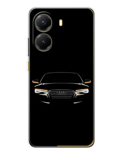Чехол для Xiaomi POCO X7 Pro с картинкой «Audi — ночной контур»