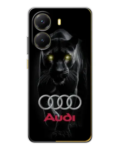 Чехол для Xiaomi POCO X7 Pro с картинкой «Пантера и Audi»