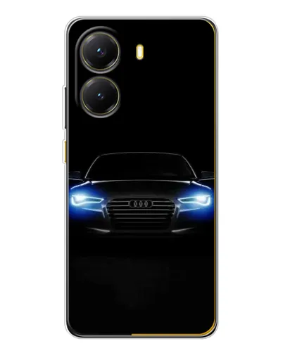 Чехол для Xiaomi POCO X7 Pro с картинкой «Audi в неоне»