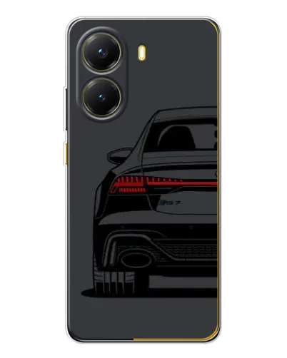 Чехол для Xiaomi POCO X7 Pro с картинкой «Задняя часть Audi — арт»