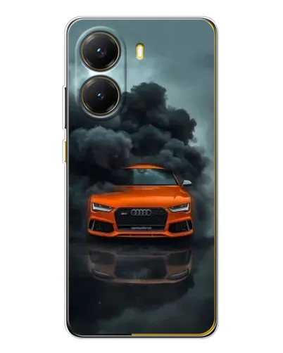 Чехол для Xiaomi POCO X7 Pro с картинкой «Audi в облаках дыма»