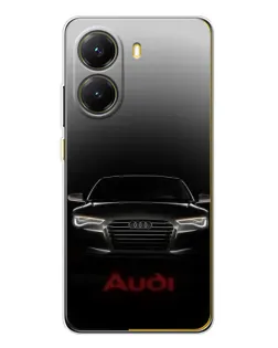 Чехол для Xiaomi POCO X7 Pro с картинкой «Audi — градиентный контур» Чехол для Xiaomi POCO X7 Pro с картинкой «Audi — градиентный контур»
