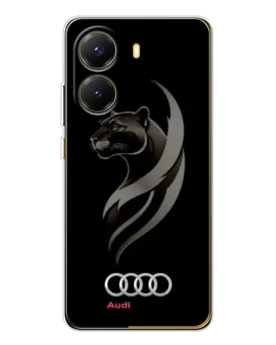 Чехол для Xiaomi POCO X7 Pro с картинкой «Графика — пантера и Audi»