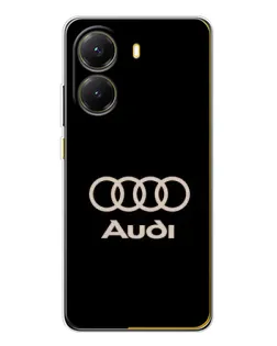 Чехол для Xiaomi POCO X7 Pro с картинкой «Audi — золотой логотип» Чехол для Xiaomi POCO X7 Pro с картинкой «Audi — золотой логотип»