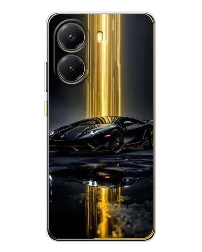 Чехол для Xiaomi POCO X7 Pro с картинкой «Ночной Lamborghini драйв»