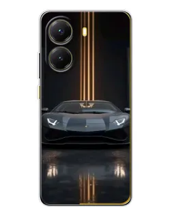 Чехол для Xiaomi POCO X7 Pro с картинкой «Lamborghini золотые линии» Чехол для Xiaomi POCO X7 Pro с картинкой «Lamborghini золотые линии»