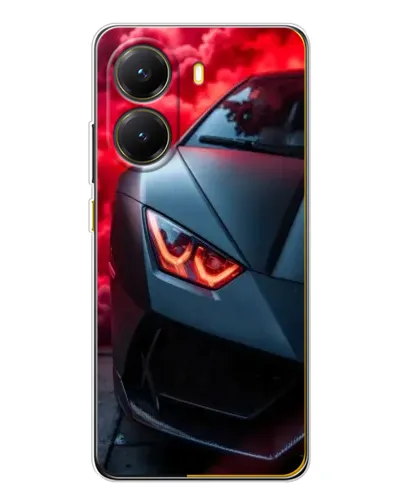 Чехол для Xiaomi POCO X7 Pro с картинкой «Lamborghini красное сияние»
