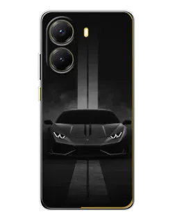 Чехол для Xiaomi POCO X7 Pro с картинкой «Lamborghini симметрия дорог»