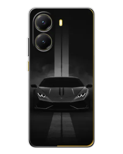 Чехол для Xiaomi POCO X7 Pro с картинкой «Lamborghini симметрия дорог»