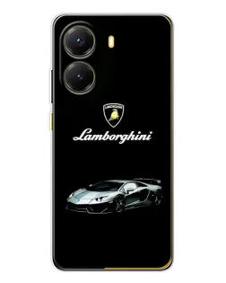 Чехол для Xiaomi POCO X7 Pro с картинкой «Логотип Lamborghini классика»