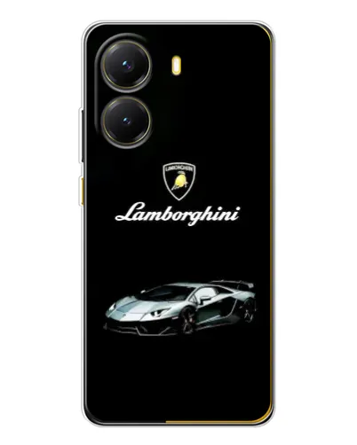 Чехол для Xiaomi POCO X7 Pro с картинкой «Логотип Lamborghini классика»