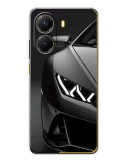 Чехол для Xiaomi POCO X7 Pro с картинкой «Lamborghini фары детализация»