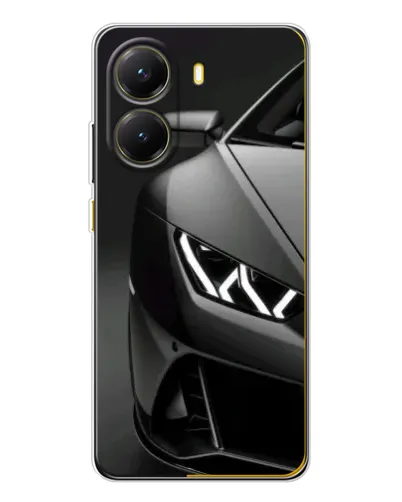 Чехол для Xiaomi POCO X7 Pro с картинкой «Lamborghini фары детализация»