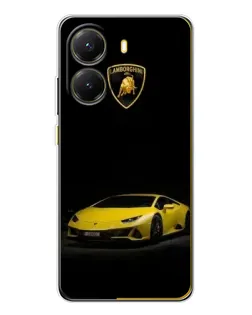 Чехол для Xiaomi POCO X7 Pro с картинкой «Lamborghini желтый акцент»