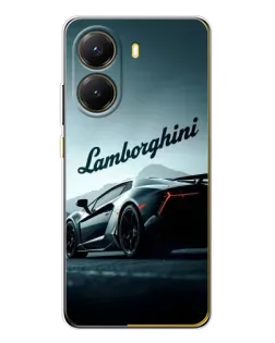 Чехол для Xiaomi POCO X7 Pro с картинкой «Классическая надпись Lamborghini»