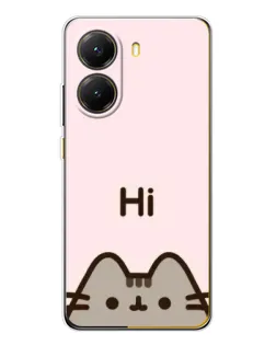 Чехол для Xiaomi POCO X7 Pro с картинкой «Пушин говорит Hi» Чехол для Xiaomi POCO X7 Pro с картинкой «Пушин говорит Hi»