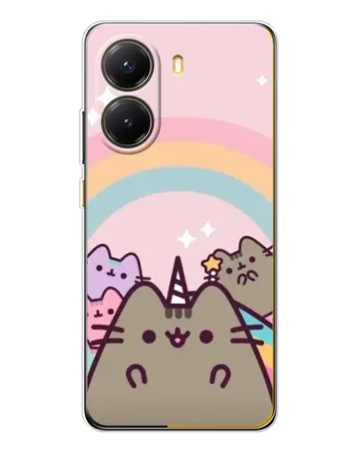 Чехол для Xiaomi POCO X7 Pro с картинкой «Единорог Pusheen»