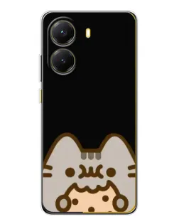 Чехол для Xiaomi POCO X7 Pro с картинкой «Пушин на черном»