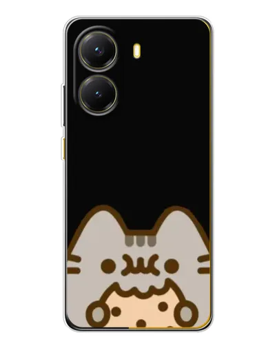 Чехол для Xiaomi POCO X7 Pro с картинкой «Пушин на черном»