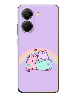 Чехол для Xiaomi POCO X7 Pro с картинкой «Радужные Пушины»