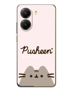 Чехол для Xiaomi POCO X7 Pro с картинкой «Pusheen логотип»