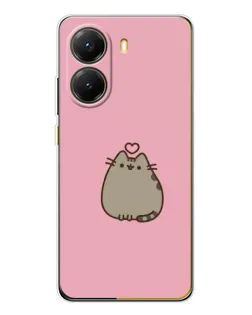 Чехол для Xiaomi POCO X7 Pro с картинкой «Pusheen сердце»