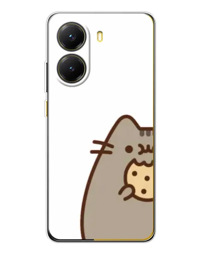 Чехол для Xiaomi POCO X7 Pro с картинкой «Пушин с печеньем»