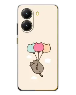 Чехол для Xiaomi POCO X7 Pro с картинкой «Пушин на шариках»