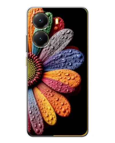 Чехол для Xiaomi POCO X7 Pro с картинкой «Радужный цветок»
