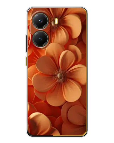 Чехол для Xiaomi POCO X7 Pro с картинкой «Оранжевый макро цветок»