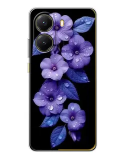 Чохол для Xiaomi POCO X7 Pro з картинкою «Фіолетові квіти з росою» Чохол для Xiaomi POCO X7 Pro з картинкою «Фіолетові квіти з росою»