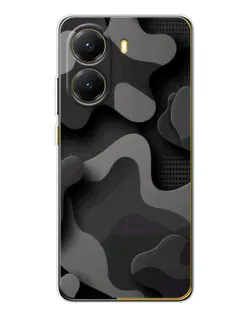 Чехол для Xiaomi POCO X7 Pro с картинкой «Темный абстрактный камуфляж»