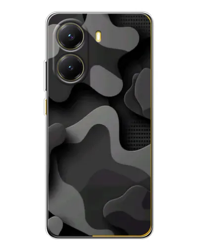 Чехол для Xiaomi POCO X7 Pro с картинкой «Темный абстрактный камуфляж»