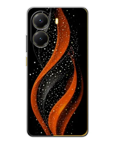 Чехол для Xiaomi POCO X7 Pro с картинкой «Огненная звездная волна»