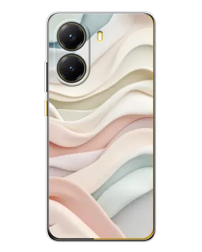 Чехол для Xiaomi POCO X7 Pro с картинкой «Пастельные нежные волны»