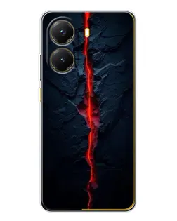 Чехол для Xiaomi POCO X7 Pro с картинкой «Kрасная лавовая трещина»