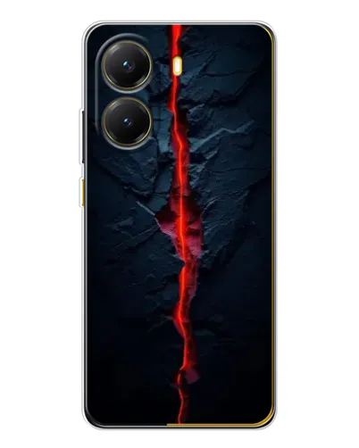 Чехол для Xiaomi POCO X7 Pro с картинкой «Kрасная лавовая трещина»