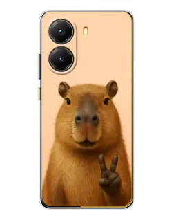 Чехол для Xiaomi POCO X7 Pro с картинкой «Капибара виктория»