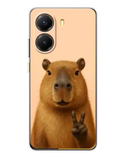 Чехол для Xiaomi POCO X7 Pro с картинкой «Капибара виктория» Чехол для Xiaomi POCO X7 Pro с картинкой «Капибара виктория»