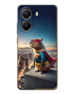 Чехол для Xiaomi POCO X7 Pro с картинкой «Капи-мен супергерой»