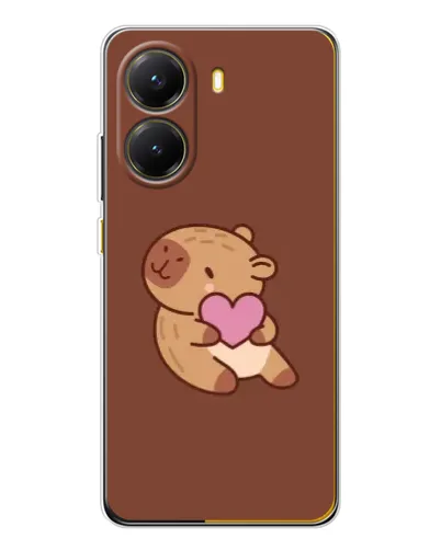 Чехол для Xiaomi POCO X7 Pro с картинкой «Капибара с сердцем» Чехол для Xiaomi POCO X7 Pro с картинкой «Капибара с сердцем»