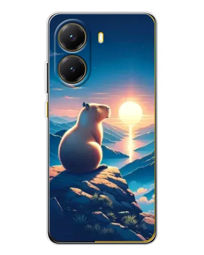 Чехол для Xiaomi POCO X7 Pro с картинкой «Закат солнца с капибарой» Чехол для Xiaomi POCO X7 Pro с картинкой «Закат солнца с капибарой»