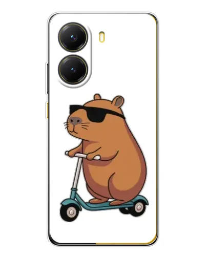 Чехол для Xiaomi POCO X7 Pro с картинкой «Капибара на самокате» Чехол для Xiaomi POCO X7 Pro с картинкой «Капибара на самокате»