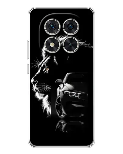 Чехол для Xiaomi POCO X7 с картинкой «BMW и лев»