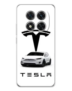 Чохол для Xiaomi POCO X7 з картинкою «Tesla White Style»
