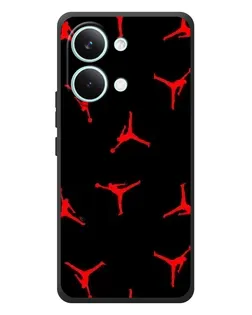 Чохол для Xiaomi Poco X8 Pro Max з картинкою «Jordan Red Pattern» Чохол для Xiaomi Poco X8 Pro Max з картинкою «Jordan Red Pattern»